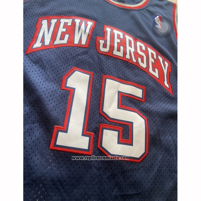 Camiseta Toronto Raptors Vince Carter NO 15 Mitchell & Ness 2006-07 Azul